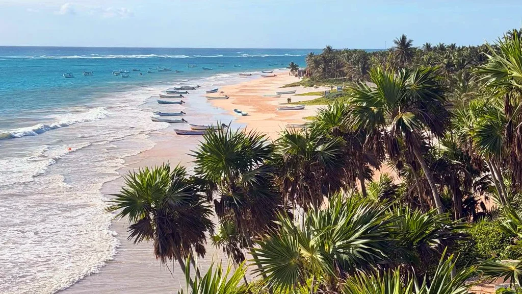 Tulum Beach is one of the main reasons people stay in Tulum instead of just visiting for the ruins.
